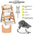 Hauck Beta+ Newborn Set (5-tlg) natural/dark grey