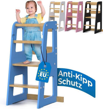 Schwanfeld Kids Lernturm inkl. Anti-Kipp-Schutz blau