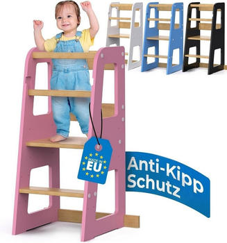 Schwanfeld Kids Lernturm inkl. Anti-Kipp-Schutz pink
