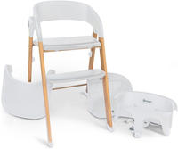 BabyGo Kombihochstuhl "Levels, white wood optic" () platzsparend zusammenklappbar