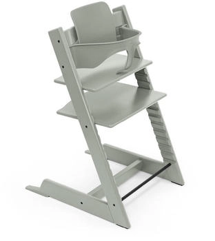 Stokke Tripp Trapp Hochstuhl inkl. Tablett & Baby Set&sup2; glacier green/wei&szlig;