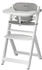 Timba high chair incl. seat cushion and dining board white wood