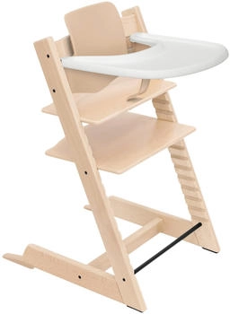 Stokke Tripp Trapp Hochstuhl inkl. Tablett & Baby Set² natural/white