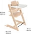 Stokke Tripp Trapp Hochstuhl inkl. Tablett & Baby Set² natural/white