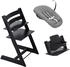 Stokke Tripp Trapp Hochstuhl + Baby Set + Newborn Set black/deep grey