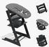 Stokke Tripp Trapp Hochstuhl + Baby Set + Newborn Set black/deep grey