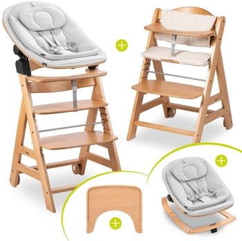Hauck Beta+ Newborn Set Deluxe (5-tlg) natural/light grey-natur