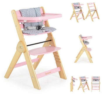 Cangaroo Holzhochstuhl Caramel rosa