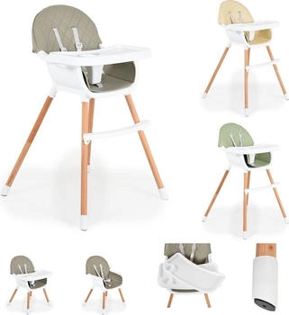 Cangaroo Holzhochstuhl Gelato 2in1 grau