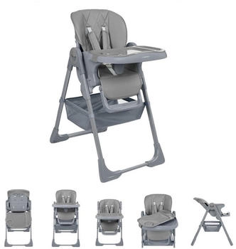 KIKKABOO Comfy Kinderhochstuhl hellgrau