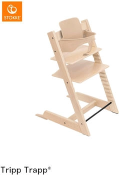 Stokke TRIPP TRAPP Bundle Treppenhochstuhl Eiche inkl. Babyset Natur