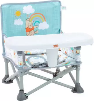Bright Starts Pop 'N Sit Tragbarer Sitzerhöher mit Tablett, Innen/Außen, 6M-3J (17203)