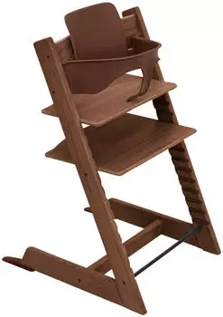 Stokke TRIPP TRAPP Bundle Treppenhochstuhl Eiche inkl. Babyset Warm Brown