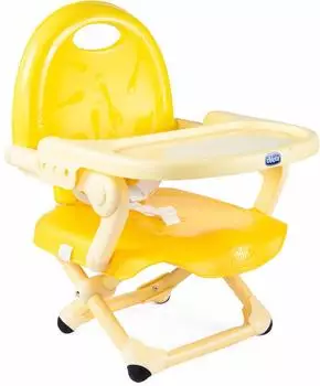 Chicco Pocket Snack Sitzerhöhung Tragbar Verstellbar, Gelb (07079340770710)