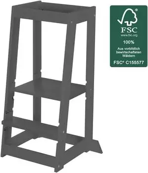 Roba Lernturm Monti Step Holz wei&szlig;