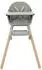 KIKKABOO Woody 3-in-1 Kinderhochstuhl, Holzbeine, grau (31004010173)