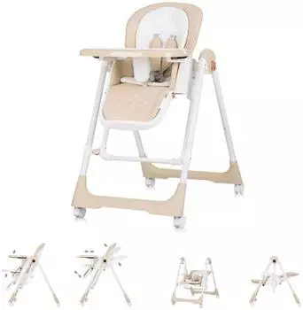 Chipolino Milk Shake Kombihochstuhl 2-in-1, verstellbar, beige (STHMS02405BE)