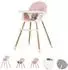 Chipolino Rio 2-in-1 Kinderhochstuhl 5-Punkt-Gurt, rosa (STHRI02306RW)