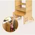 Lionelo Cass Lernturm 2-in-1 Montessori, höhenverstellbar, bis 30kg (LO-CASS NATURAL)