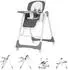 Chipolino Milk Shake 2-in-1 Kinderhochstuhl mit Babyschaukel, dunkelgrau (STHMS02404GN)