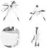 Chipolino Milk Shake 2-in-1 Kinderhochstuhl mit Babyschaukel, dunkelgrau (STHMS02404GN)