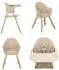 KIKKABOO Woody Kombihochstuhl 3-in-1, Holzbeine, beige (31004010174)