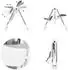 Chipolino Milk Shake 2-in-1 Kinderhochstuhl mit Babyschaukel, grau (STHMS02401AS)