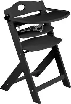 babyGO Family Pro Hochstuhl mit Essbrett, schwarz