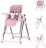 Chipolino Super Chef Kombihochstuhl 2-in-1 mit Babyschaukel, klappbar, rosa (STHSC02503PM)