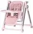 Chipolino Super Chef Kombihochstuhl 2-in-1 mit Babyschaukel, klappbar, rosa (STHSC02503PM)