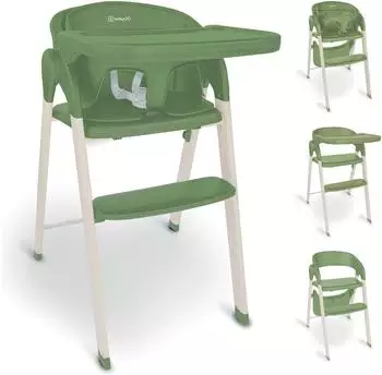 babyGO Levels Hochstuhl mit Essbrett, khaki/wei&szlig; (36311262-0)