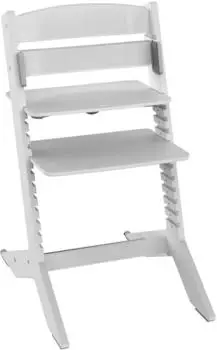 Geuther NALA Kinderhochstuhl Holz, h&ouml;henverstellbar, grau