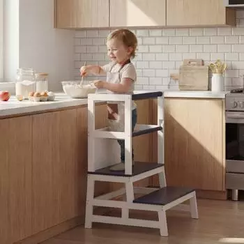 Spielwerk Lernturm Montessori mit Tafel, Holz, 93cm (109557)