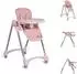 Moni Rico Kinderhochstuhl klappbar, höhenverstellbar, rosa