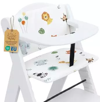 Totsy Baby Sitzverkleinerer Hochstuhl 2-teilig, wasserdicht, Oeko-Tex, Safari