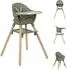 KIKKABOO Woody 3-in-1 Hochstuhl Holzbeine, grün (31004010175)