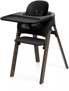 Stokke Steps Hochstuhl Steps Black / Warm Brown