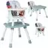 Costway 6-in-1 Kombihochstuhl mit Sicherheitsgurt & abnehmbarem Tablett, bunt