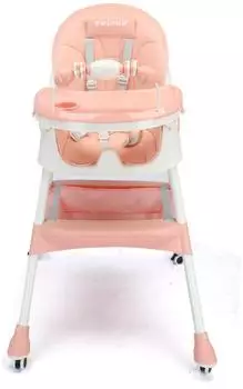 Twinky Trona MAXI 3-in-1 Hochstuhl, Kinderwagen & Babystuhl, rosa (SS005)
