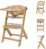 KIKKABOO Nordy Hochstuhl Holz, verstellbar, braun (31004010188)