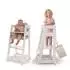 Roba Sit & Step 2-in-1 Lernturm mit Hochstuhl-Funktion, weiß (440115WE)