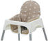 Polini Kids Sitzkissen für Ikea Antilop Hochstuhl Sterne macchiato