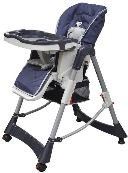 vidaXL Baby high chair deluxe dark blue