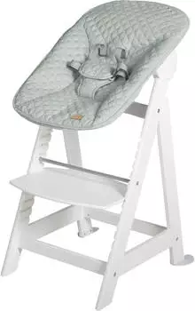 Roba Treppenhochstuhl Born Up Set 2in1 weiß/frost green