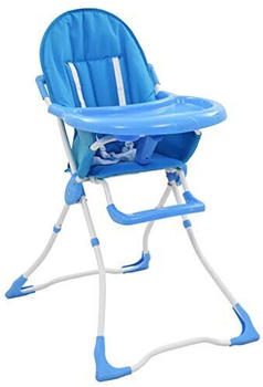 vidaXL Baby high chair blue/white