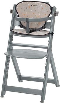 Bebeconfort Timba high chair incl. seat cushion and dining board grey