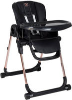 BabyGo Hochstuhl "Divan, Gold schwarz" () platzsparend zusammenklappbar