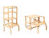 Ette Tete Step'n'Sit Lernturm klappbar aus Holz