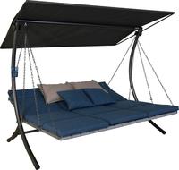 Angerer Freizeitm&ouml;bel Hollywoodschaukel "Luxus Smart denim" BxTxH: 210x145x160 cm