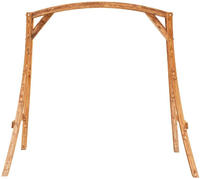 vidaXL Schaukelgestell Bugholz Massiv mit Teak-Finish